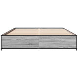 Bed Frame without Mattress Grey Sonoma 120x200 cm 3279850