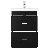 Bathroom Furniture Set Black Oak 61 x 40 x 84.5 cm 3404367