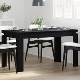 Dining Table Black Oak 140 x 74.5 x 76 cm Engineered Wood 862053