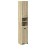 Bathroom Cabinet Sonoma Oak 32x34x188.5 cm Engineered Wood 849656