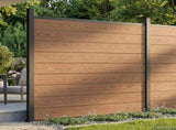 Fence Panel WPC and Aluminium Brown 42039055