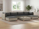7 pcs Rattan Lounge Set with Cushions GENDT Natural Rattan 3429867