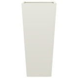 ZNTS Garden Planter White 35x35x75 cm Steel 851082