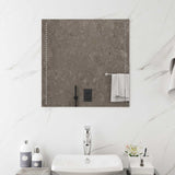 LED Bathroom Mirror Transparent 60 x 60 cm Tempered Glass 42045771