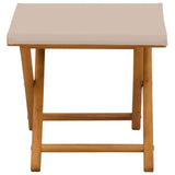 Deck Chair 2 pcs Solid Eucalyptus Wood Beige 42024899