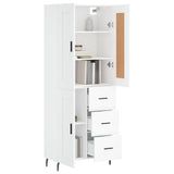 Highboard White 69,5x34x180 cm Engineered Wood 3200017