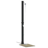Outdoor Solar shower Black 217 cm PVC and Aluminium 42003408