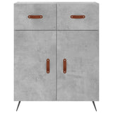 Highboard Concrete Grey 69.5x34x180 cm Engineered Wood 3199853