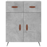 Highboard Concrete Grey 69,5x34x180 cm Engineered Wood 3199853