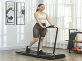 Foldable Walking Treadmill, with LED Display and Wheels, for Home, Office, Gym, Black T3398P376857