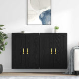 Wall-mounted Cabinet 2 pcs Black Oak 69.5 x 34 x 90 cm 3402691
