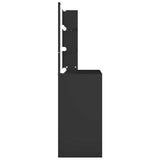 Dressing Table with LED Black 74.5x40x141 cm 808802