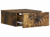 Wall-Mounted Bedside Cabinet 2 pcs Smoked Oak 33 x 34.5 x 20 cm 898096
