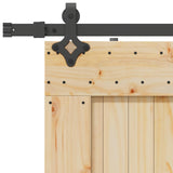 Sliding Door NARVIK Natural and Black 3445332