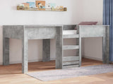 Bunk Bed for Kids Concrete Grey 100 x 200 cm Engineered wood 3410502
