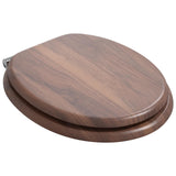 Soft-Close Toilet Seat Brown 44 x 38 cm MDF board 42027174