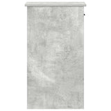 ZNTS Computer Tower Stand with Drawer Concrete Grey 35x45x77 cm 858743