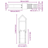 Outdoor Playset Impregnated Wood Pine 3279066