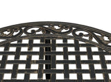 Garden Table Bronze 90x75 cm Cast Aluminium 4002807