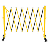 Metal Expandable Barricade, 11 Feet Retractable Fence Outdoor, Mobile Safety Barrier Gate, Easily 26680338