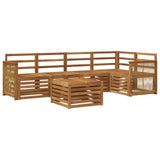 Sectional Sofa Set 5 pcs Natural Solid Acacia Wood 3384385