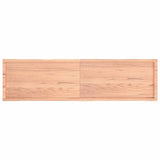 Table Top Light Brown 200x50xcm Treated Solid Wood Live Edge 363983