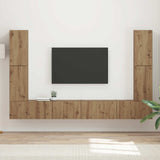 TV Cabinet Set 8 pcs Artisan Oak Engineered Wood 3409140