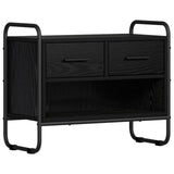TV Cabinet 60 x 30 x 50 cm Black Oak Engineered Wood 8013776