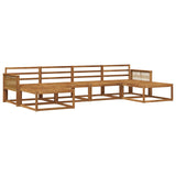 Outdoor Sofa Set 6 pcs Natural Solid Acacia Wood 3382787