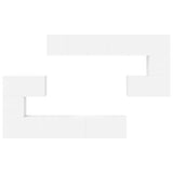 10 Piece TV Cabinet Set White Engineered Wood 3078724