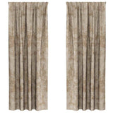 Velvet Curtains 2 pcs Champagne 245 x 140 cm Velvet 4107711