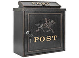 Wall Mounted Mailbox Bronze 29 x 13 x 41 cm Cast Aluminum 42023499