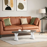 Coffee Table Legs 2 pcs White 40x cm Steel 4012681