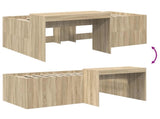 Kids'High Bed Frame with Desk Sonoma Oak Engineered Wood 3422677