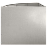 Corner Planter Silver 60 x 60 x 50 cm Stainless steel 883665