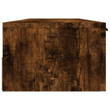 Wall Cabinet Smoked Oak 102x30x20 cm Engineered Wood 817096