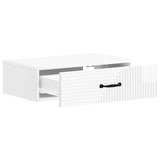 Wall-Mounted Side Table High Gloss White 59 x 34.5 x 17 cm 898659