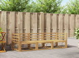 Outdoor Sofa Set 3 pcs White 185.5 x 63 x 73 cm 3387158