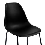 Bar Chairs 2 pcs Black Plastic 281501