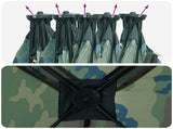 Hunting Tent Camouflage 143 x 143 x 165 cm Polyester and Steel 42028725