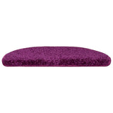 Stair Mats 20 pcs 65x21x4 cm Violet Half Round Large 3365850