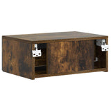 Wall-Mounted Bedside Cabinet 2 pcs Smoked Oak 49 x 34.5 x 20 cm 898456