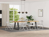 Folding Chair 8 pcs White and Grey 48 x 43.5 x 81 cm 42029063