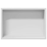 Shower Niche White 30 x 20 x 9.5 cm Stainless Steel 42012661
