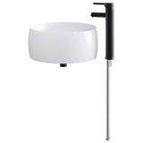 Bathroom Wash Basin Matte Black 38.5 x 38.5 x 16 cm Metal 890239