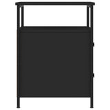Bedside Cabinet Black 44x45x60 cm Engineered Wood 826003