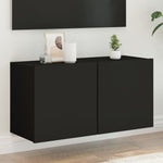 ZNTS TV Cabinet Wall-mounted Black 80x30x41 cm 836954