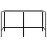 11 Piece Garden Bar Set Black Powder-coated Steel 3283755