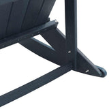 Garden Lounge Set 3 pcs Navy Blue HDPE 3335839