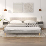 Bedside Cabinets 2 pcs Concrete Grey 40x35x47 cm 812015